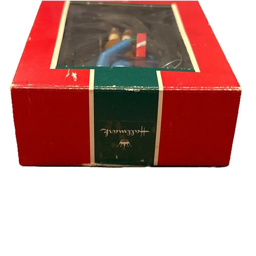 1989 Hallmark Keepsake Christmas Ornament Son Boy w/Red Present With Box